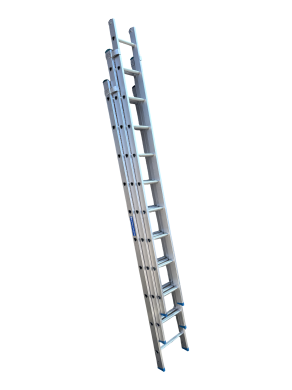 Trade Aluminium Triple Extension Ladder